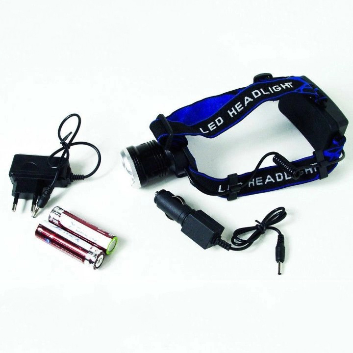 Налобний ліхтар Bailong BL-T24-P50 акумуляторний LED/Zoom 3 режими роботи, ліхтар на голову для риболовлі - Зображення 3