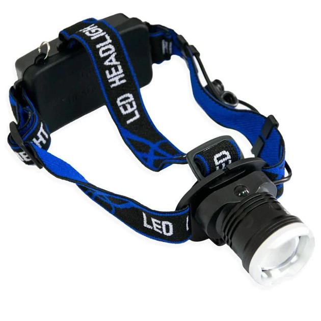 Налобний ліхтар Bailong BL-T24-P50 акумуляторний LED/Zoom 3 режими роботи, ліхтар на голову для риболовлі - Зображення 4