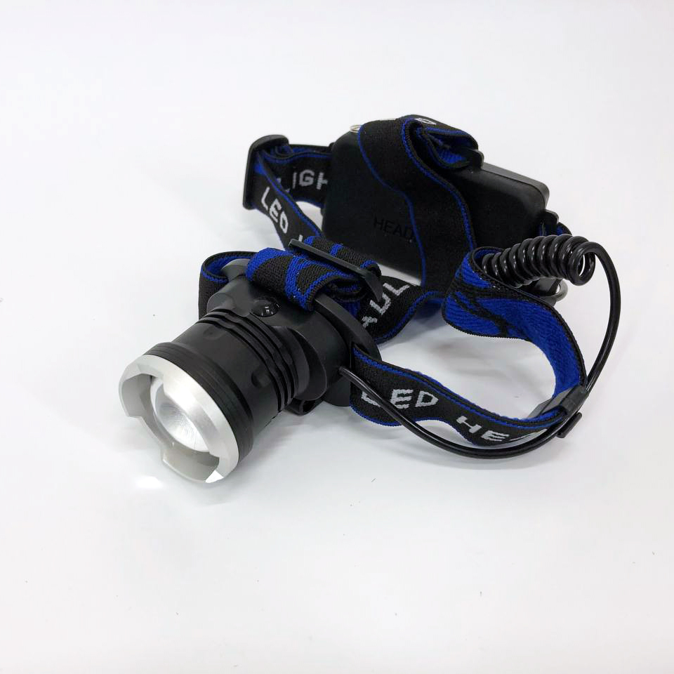 Налобний ліхтар Bailong BL-T24-P50 акумуляторний LED/Zoom 3 режими роботи, ліхтар на голову для риболовлі - Зображення 7