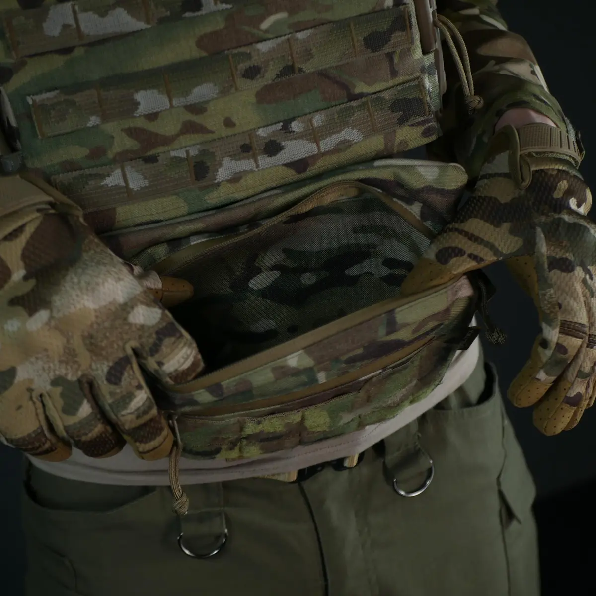 Cумка для захисту паху з балістичним пакетом 2 клас захисту Militex Cordura original USA Multicam M - Зображення 9