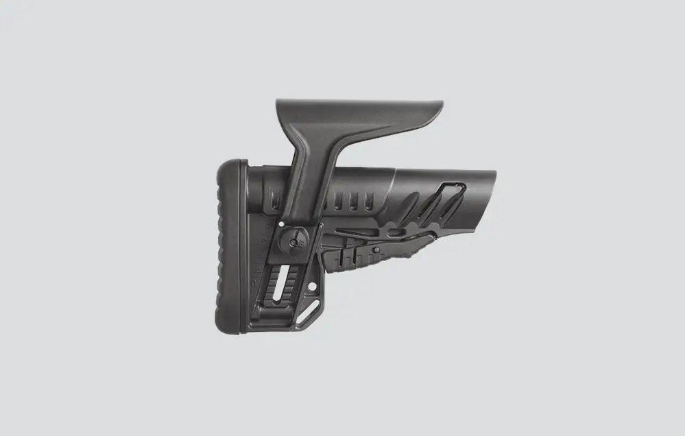 Приклад складний TBS Shock від DLG Tactical Com Spec з регульованим підщочником для АК-74 АК 47 АКМ чорний - Зображення 4