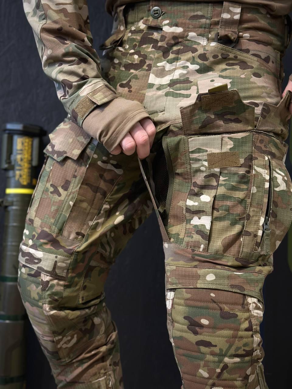 Тактично-польові штани з наколінниками KS-PRO Military, мультикам MTP - Зображення 16