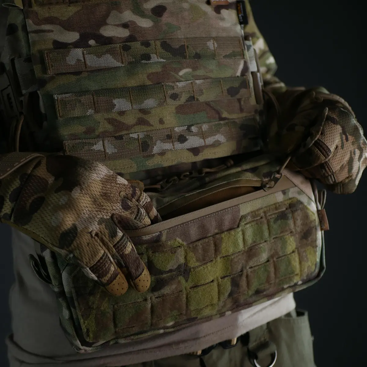 Підсумок для захисту живота Militex Cordura original USA Мультикам M з балістичним пакетом Militex (2 клас захисту) - Зображення 9