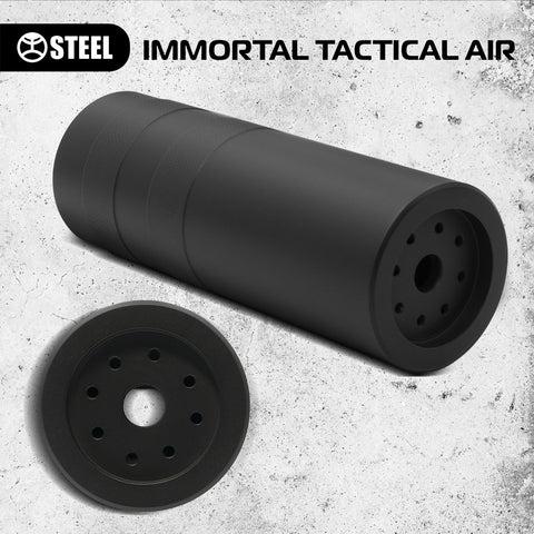 Глушник газорозвантажений нержавіючої сталі TACTICAL IMMORTAL AIR 7.62(.308 Win) карабіни Savage MSR 10, J різьба на вибір : 5/8″-24 UNEF; M14x1.0; M15x1.0; M18x1.0;P - Зображення 4