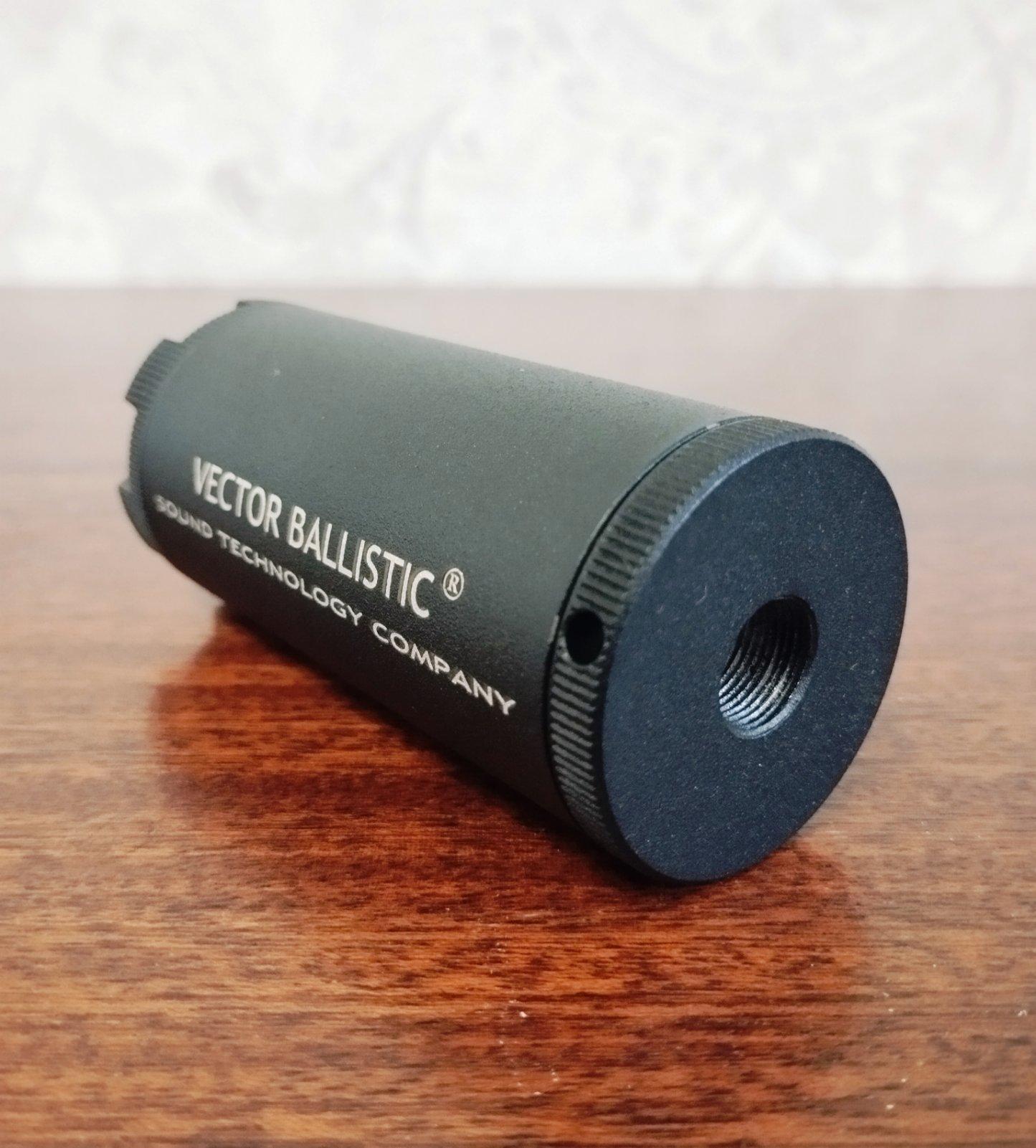 Полум'ягасник-ДТК розбірний 7.62 Vector Balistic М2 зменшує звук на 15% чорний - Зображення 6