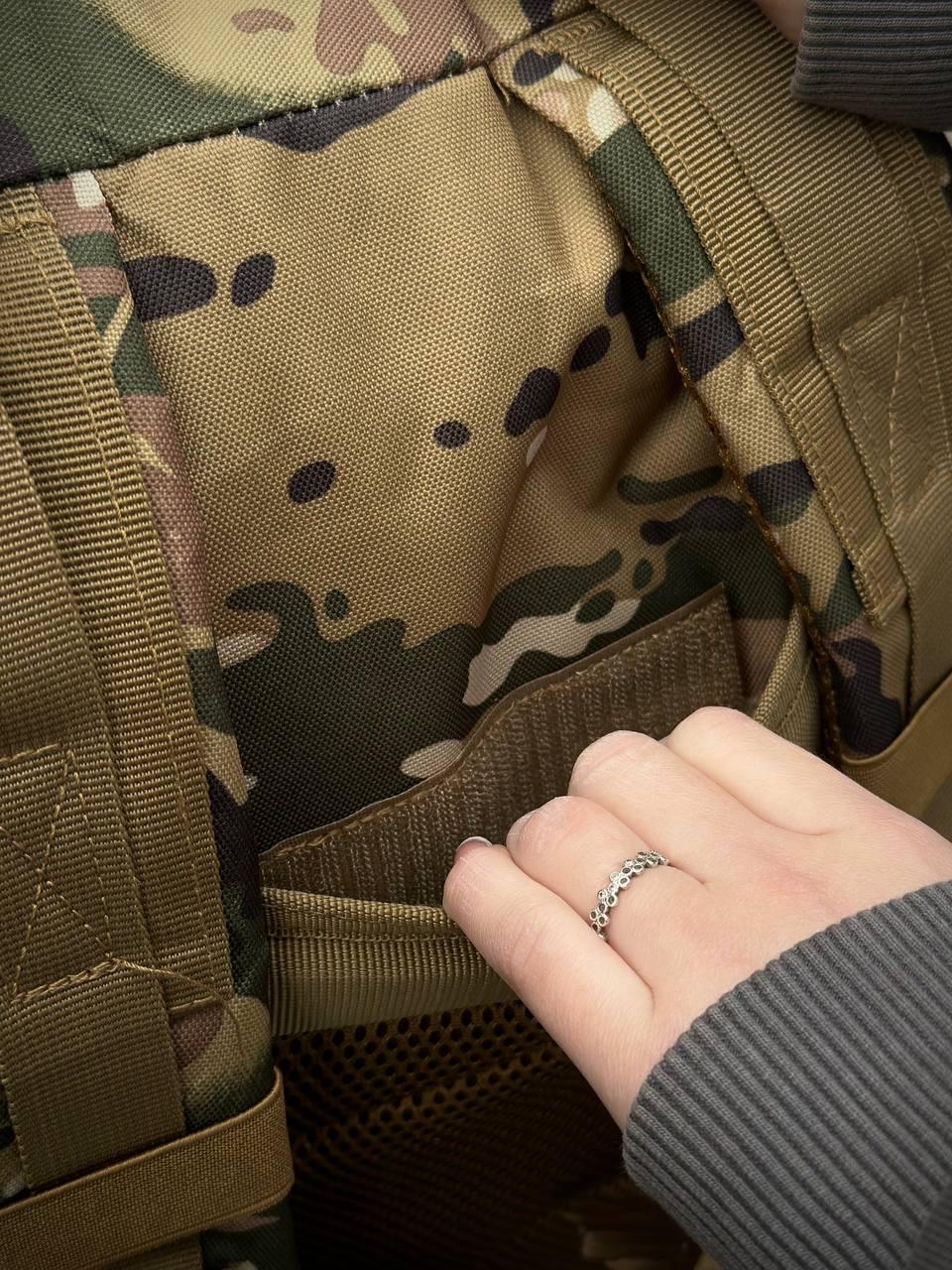 Тактичний рюкзак військовий мультикам з прапором Сша Multicam Usa штурмовий армійський рюкзак 45Л - Зображення 10