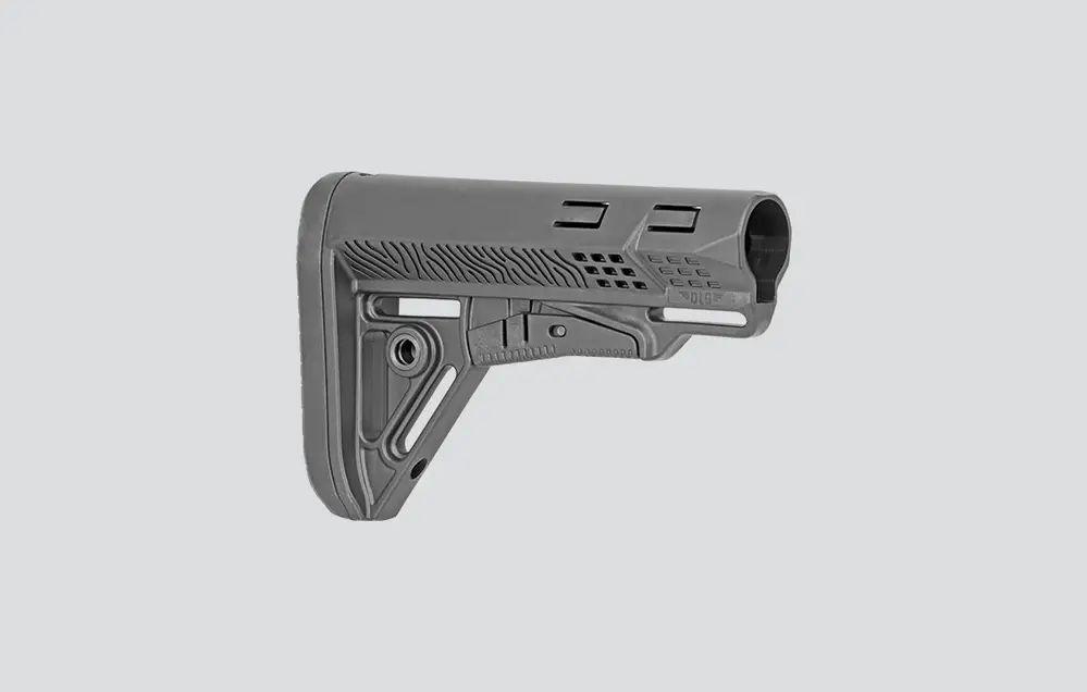Приклад FPT типу Com-Spec (AR-15/M4) та на АК за допомогою адаптерів чорний - Зображення 4