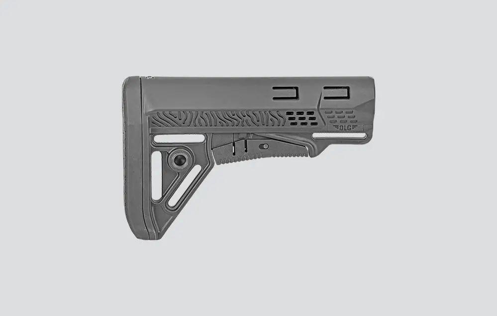Приклад FPT типу Com-Spec (AR-15/M4) та на АК за допомогою адаптерів чорний