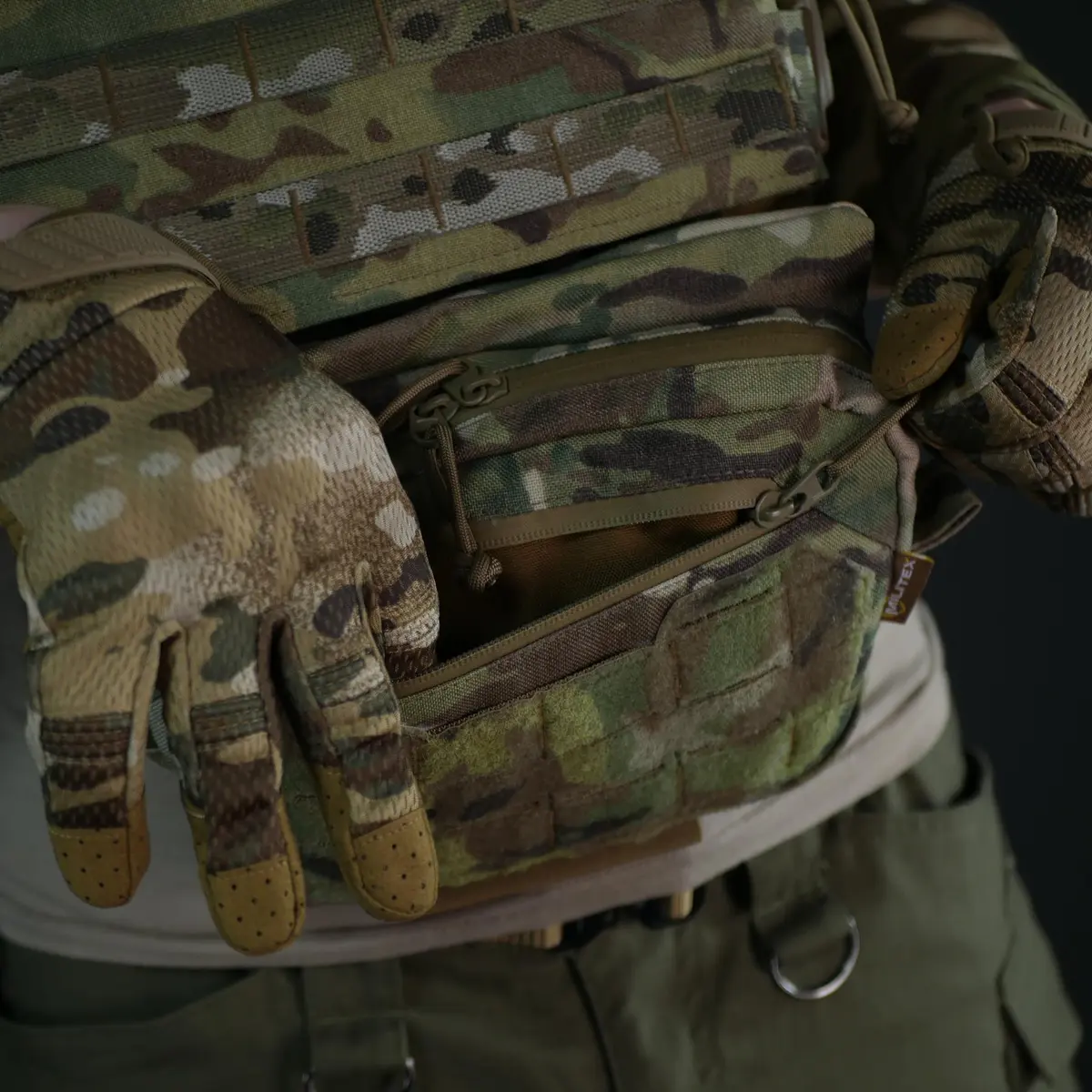 Cумка для захисту паху з балістичним пакетом 1 клас захисту Militex Cordura original USA Multicam M - Зображення 8