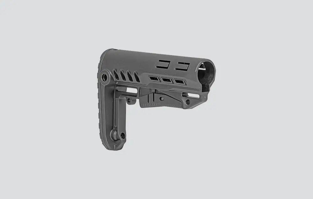 Приклад DLG Tactical TBS Compact Mil-Spec 180 мм чорний - Зображення 3