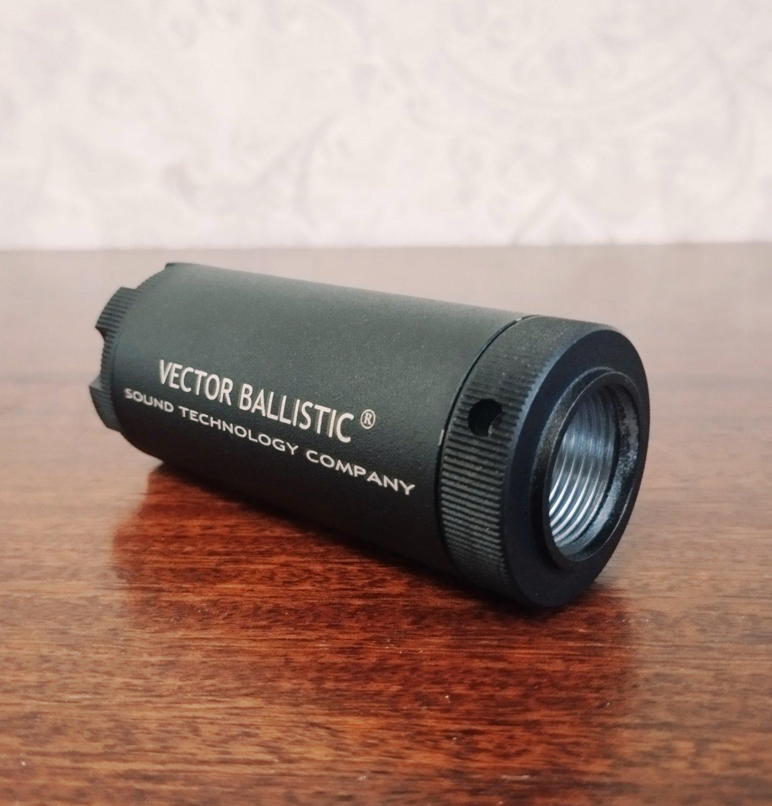 Полум'ягасник-ДТК розбірний 7.62 Vector Balistic М2 зменшує звук на 15% чорний - Зображення 7