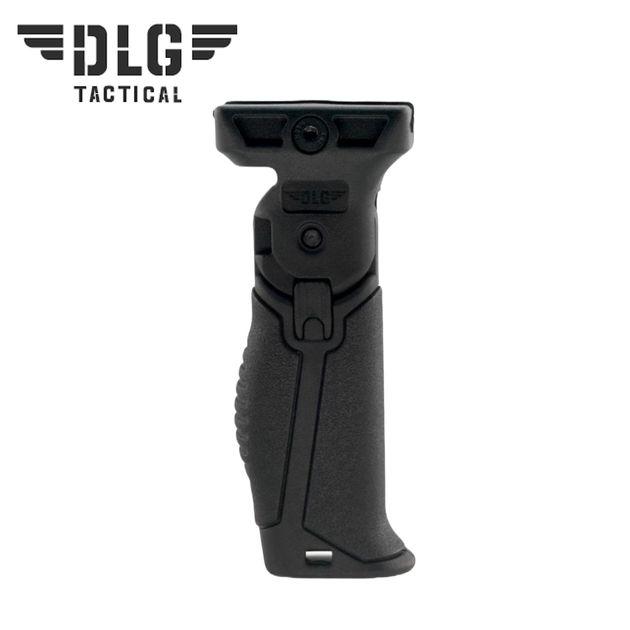 Ручка перенесення вогню складна DLG Tactical АК, M16, AR15  на Пікатінні Picatinny Чорна