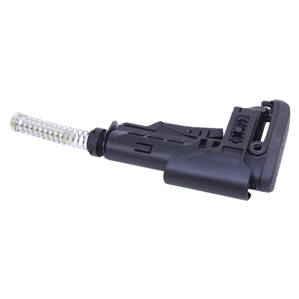 Приклад Compact M16/M4/AR15 DLG +Комплект буфера (розбірний приклад ) з регульованою підставкою для щоки Чорний - Зображення 8