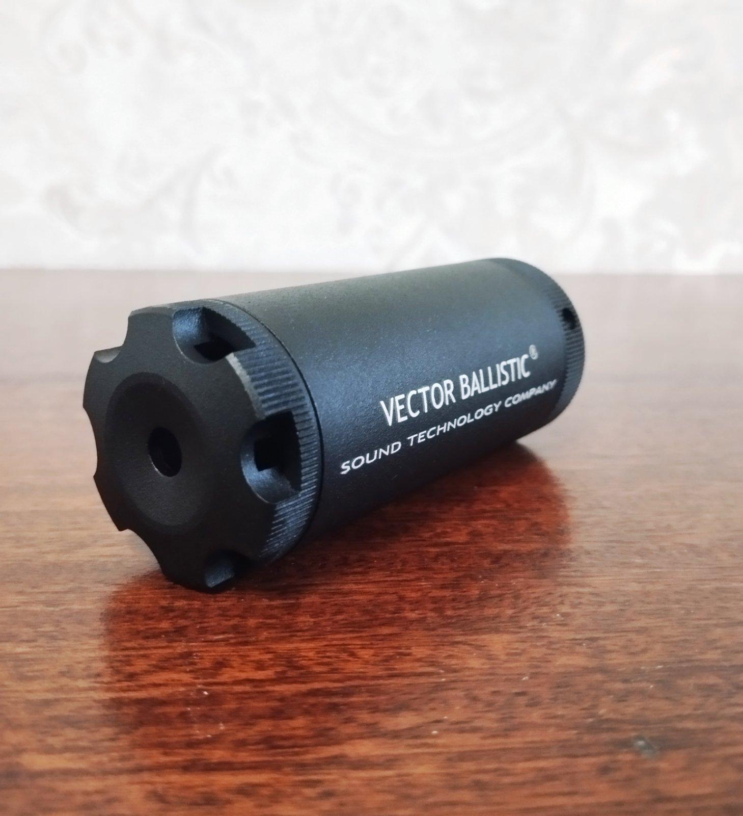 Полум'ягасник-ДТК розбірний 7.62 Vector Balistic М2 зменшує звук на 15% чорний - Зображення 3