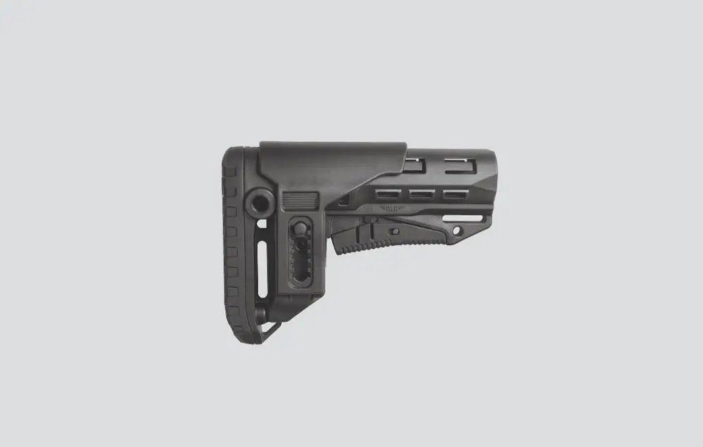 Приклад Compact M16/M4/AR15 DLG +Комплект буфера (розбірний приклад ) з регульованою підставкою для щоки Чорний - Зображення 4