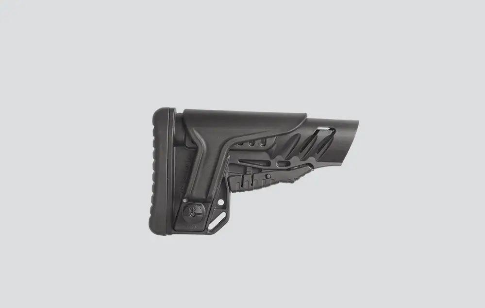 Приклад складний TBS Shock від DLG Tactical Com Spec з регульованим підщочником для АК-74 АК 47 АКМ чорний - Зображення 3