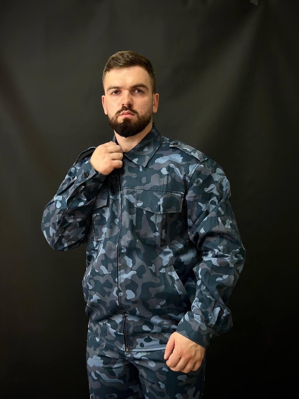 Камуфляжний костюм для охоронців Синій - Зображення 10