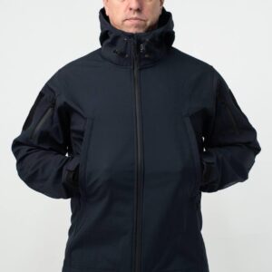 Військова куртка на флісі  Soft Shell Military синя ДСНС