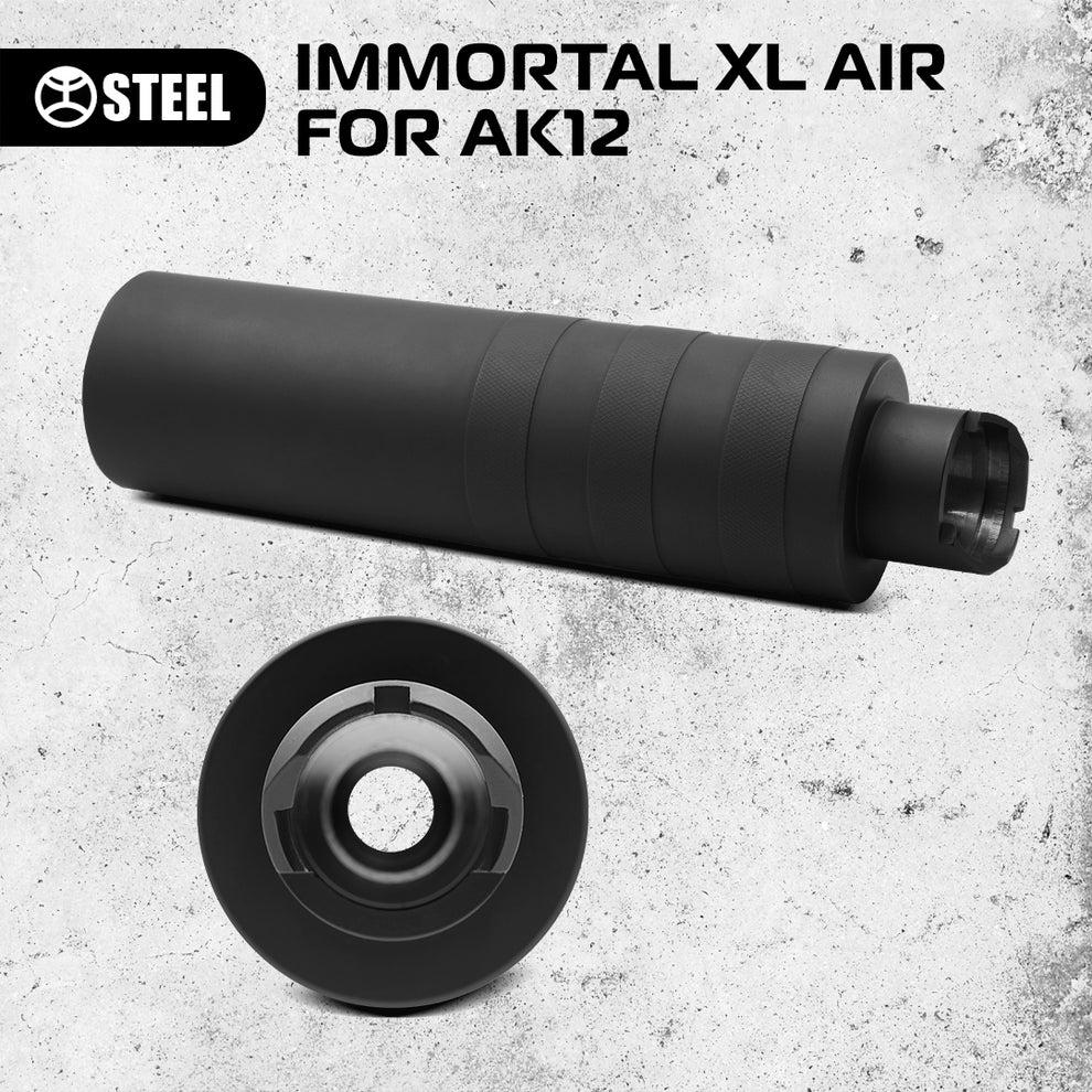 З італійською нержавіючою сталі IMMORTAL XL AIR for для AK-12 (байонет) антиполум'я та розвантаження порохових газів Чорний - Зображення 4