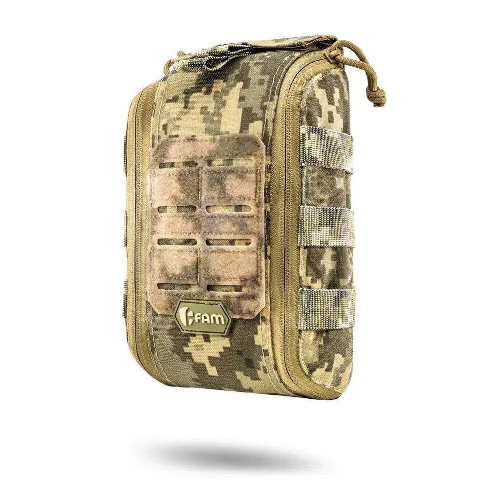 Аптечка швидкого скидання 18×12×6 см Cordura 1000d з IRR пропиткою колір Піксель