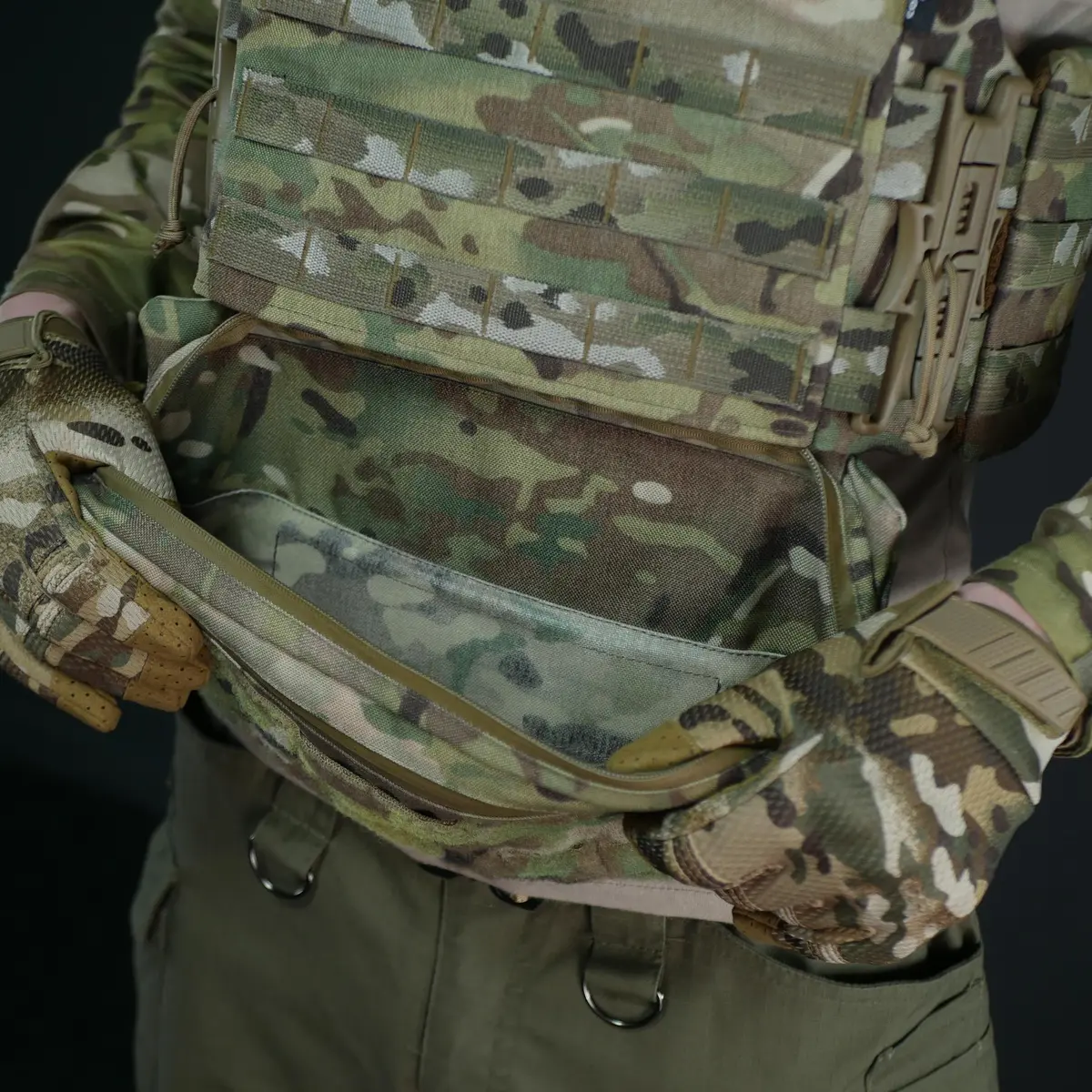 Підсумок для захисту живота Militex Cordura original USA Мультикам M з балістичним пакетом Militex (2 клас захисту) - Зображення 10