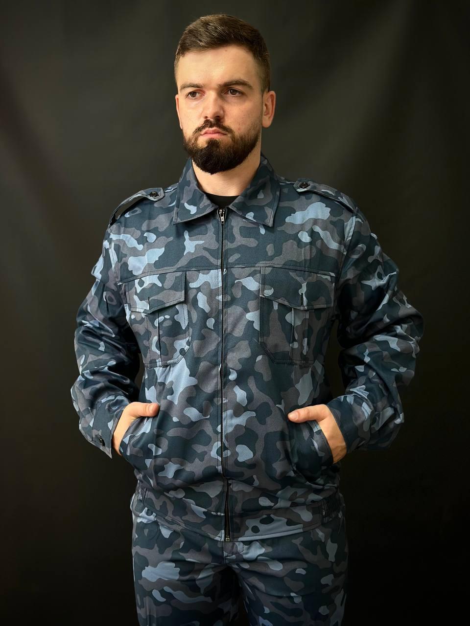 Камуфляжний костюм для охоронців Синій - Зображення 16