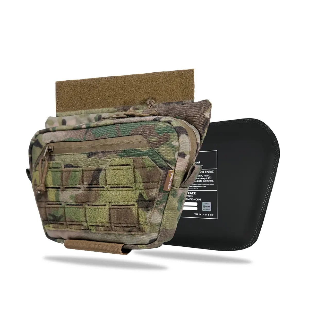 Cумка для захисту паху з балістичним пакетом 1 клас захисту Militex Cordura original USA Multicam M