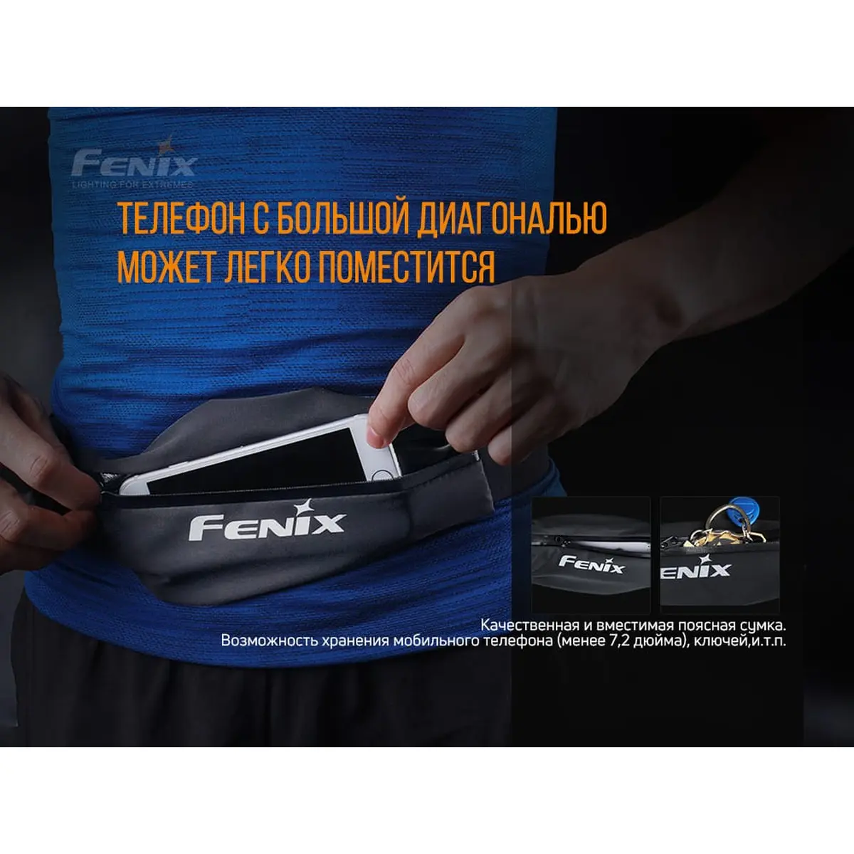 Поясна сумка Fenix AFB-10 сіра - Зображення 4