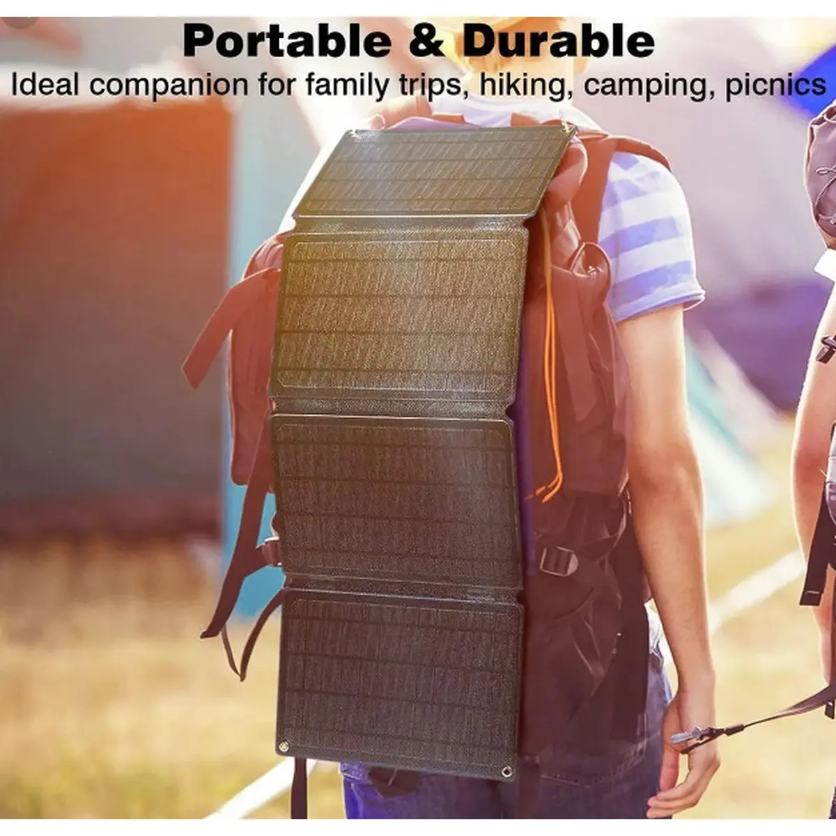 Сонячна панель Solar panel IP67 30W 2xUSB (PD) виходу (BS-030) - Зображення 5