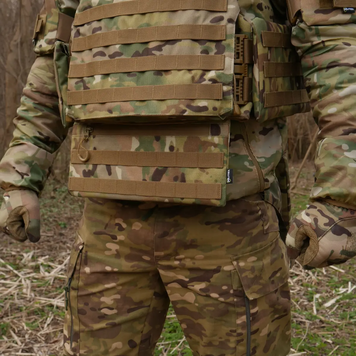 Захист живота (кишківник) Kiborg з балістичним пакетом 1 клас захисту Militex Multicam - Зображення 7