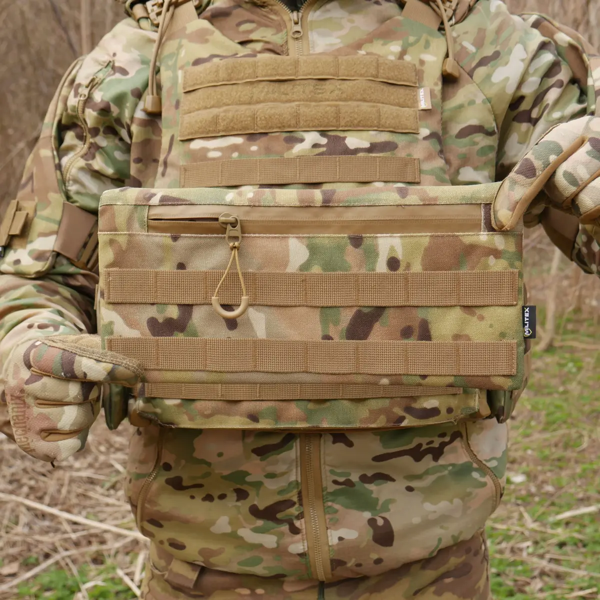 Захист живота (кишківник) Kiborg з балістичним пакетом 1 клас захисту Militex Multicam - Зображення 10