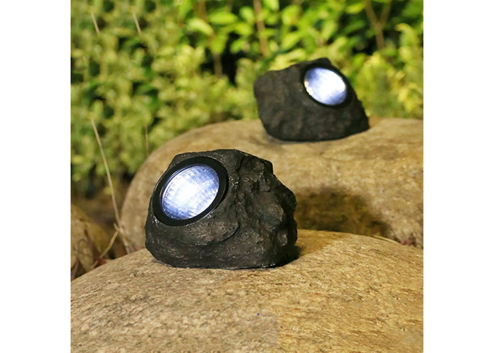 Садовый солнечный светильник Garden Light Stone, светодиодный, декоративный камень - Зображення 3