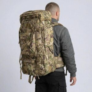 Рюкзак тактичний з пластиковими накладками 100л, MultiCam