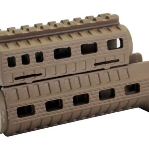 Цівка DLG Tactical АКС-74У (АКСУ) з двома системами кріплень (Пікатінні, M-Lok) колір Койот