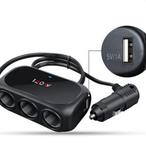 Розгалужувач для прикурювача Xunniu WT-D23 Black