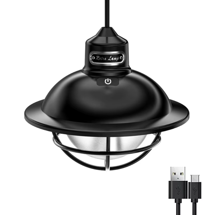 Акумуляторний ретро LED-ліхтар SSP-10 для кемпінгу з USB-зарядкою, диммуванням і регулюванням кольору світла до 1000Lm - Зображення 3