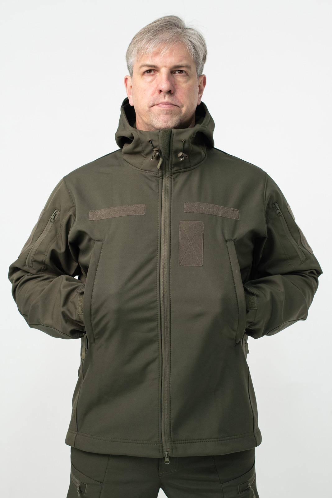 Куртка Soft Shell олива Military БАТАЛИ - Зображення 3