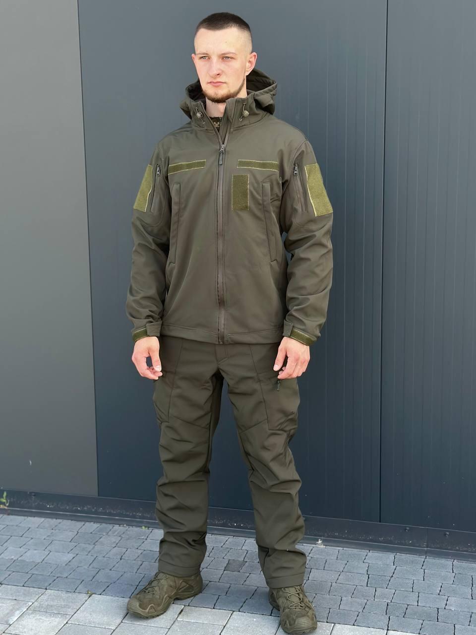 Куртка Soft Shell олива Military БАТАЛИ - Зображення 5