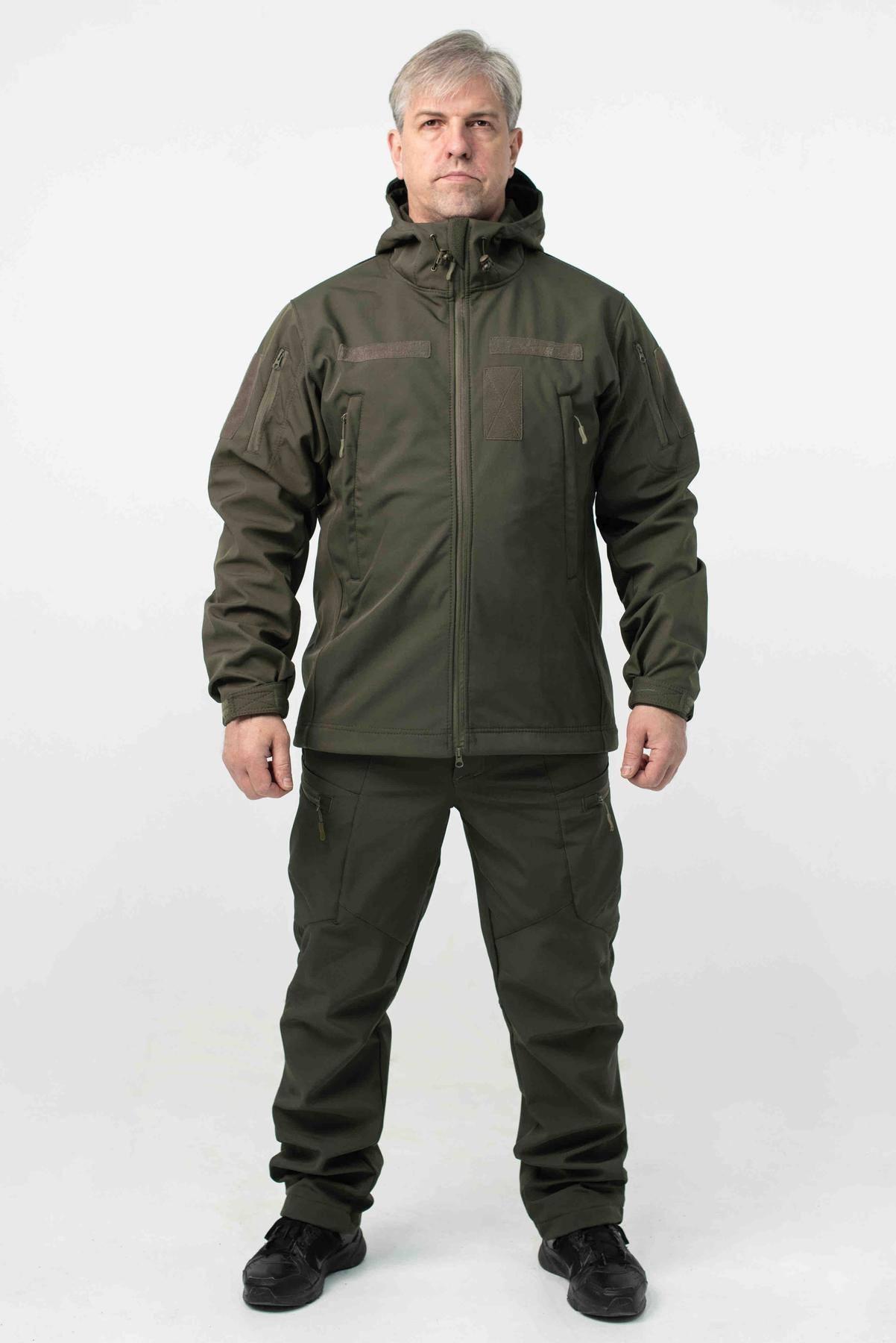 Куртка Soft Shell олива Military БАТАЛИ - Зображення 10