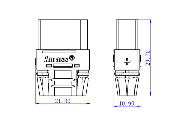 50 шт - Конектори AMASS XT90H Female - Зображення 2