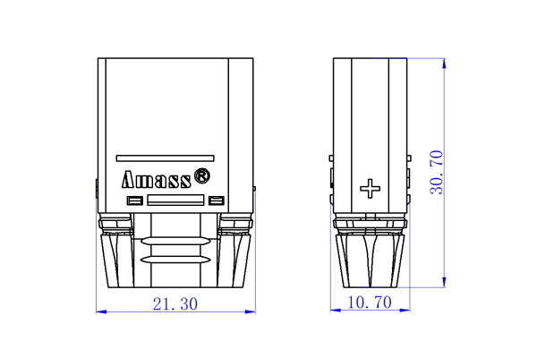 500 шт - Конектори AMASS XT90H Male - Зображення 2