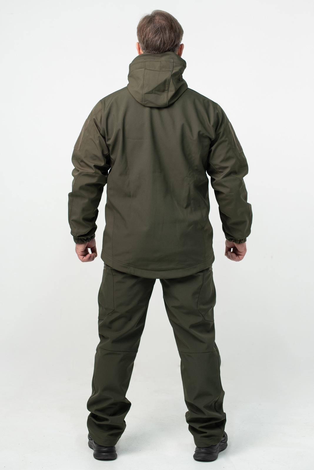 Куртка Soft Shell олива Military БАТАЛИ - Зображення 4