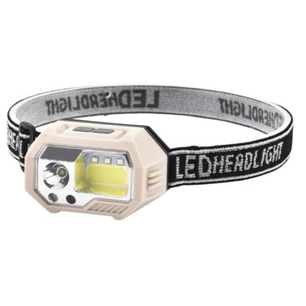 Ліхтар налобний SH-S9-XPE+COB+3SMD(red), ліхтарик налобний з usb зарядкою, ліхтар на голову для бігу - Зображення 3