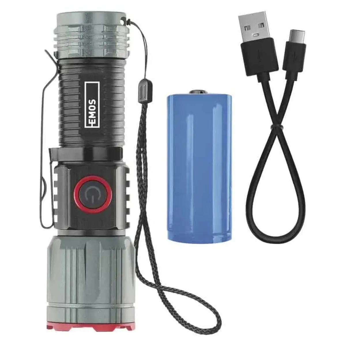 Ліхтар акумуляторний Emos P3122 3000 Lm Li-Ion 5000 mAh метал фокус - Зображення 4
