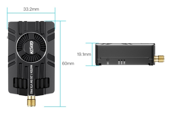 Відеопередавач GEPRC MATEN 1.2G VTX PRO 5W - Зображення 7