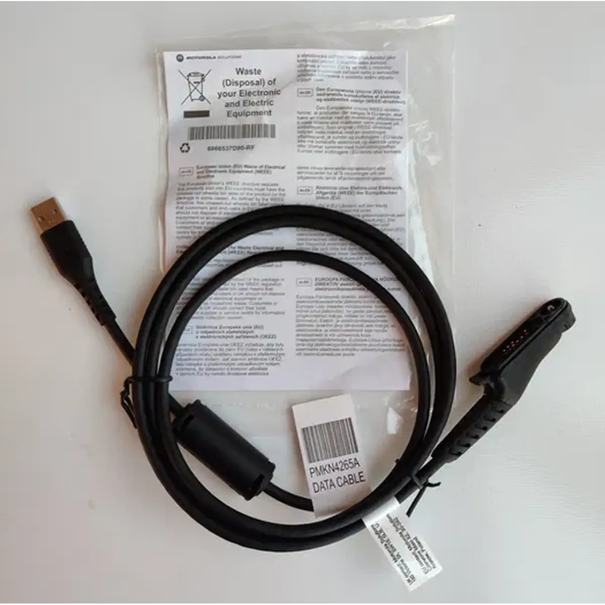 Кабель для програмування PMKN4265A USB для Motorola R7 R7A (1 м) Чорний - Зображення 4
