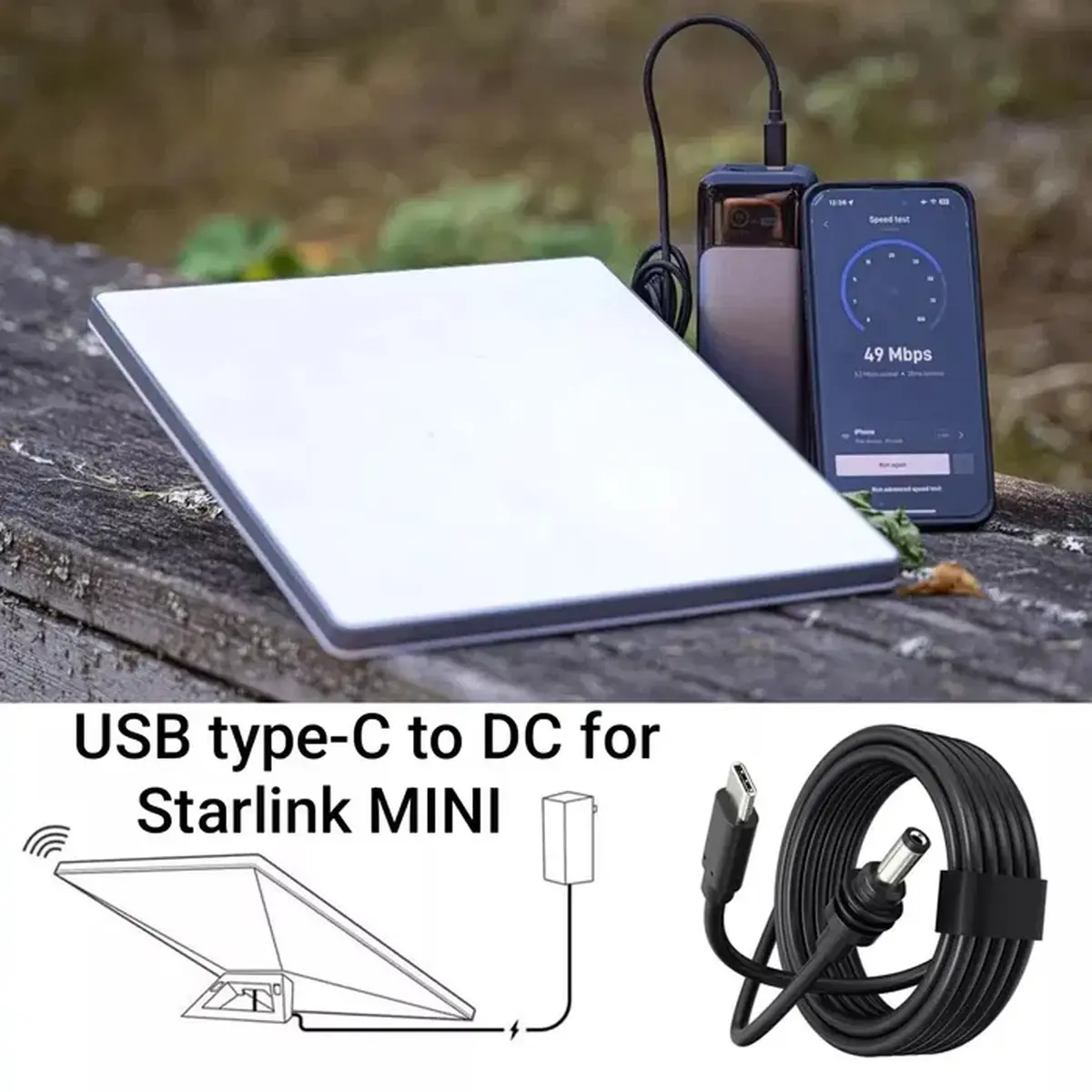 Кабель живлення 3м для Starlink Mini USB Type-C - Зображення 7