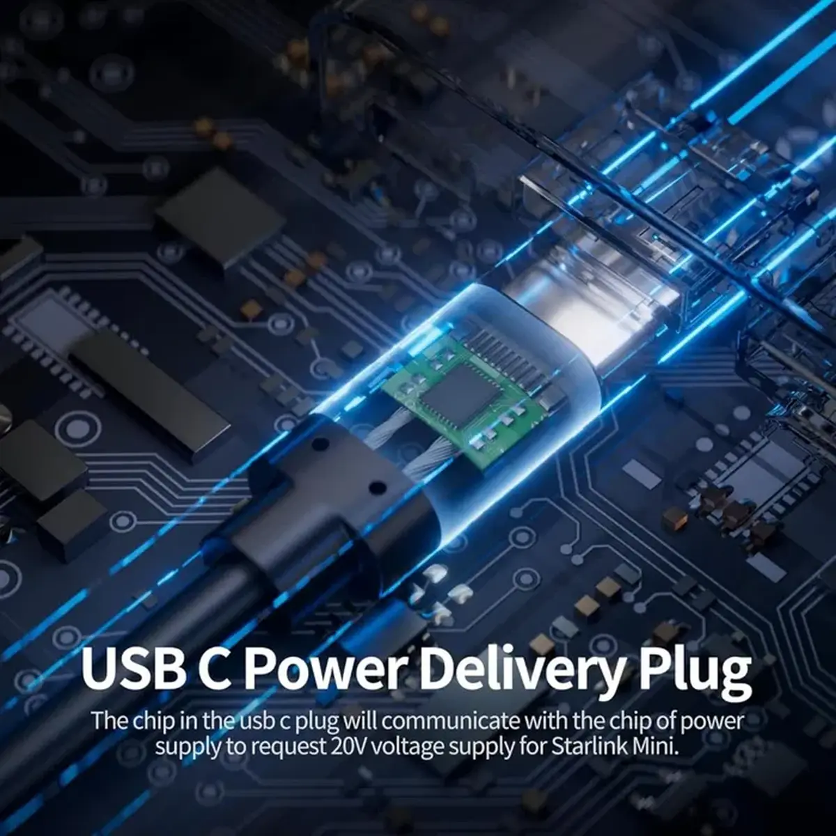 Кабель живлення 5м для Starlink Mini USB Type-C - Зображення 7