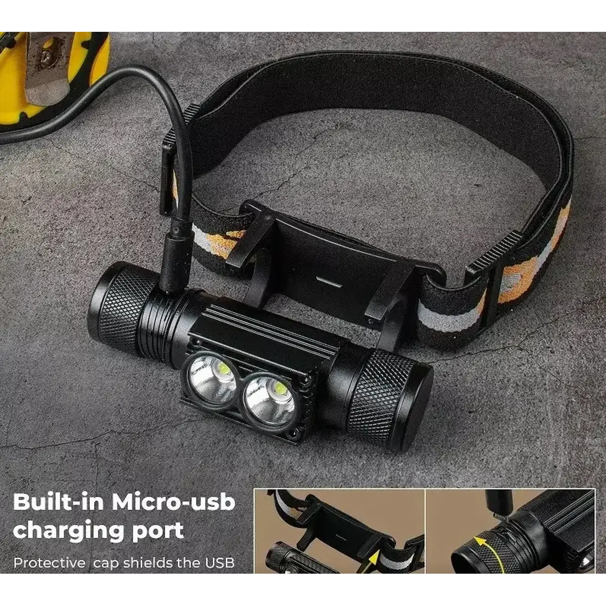 Налобний ліхтар Sofirn H25S 1200лм USB-C (акумулятор 18650 на 2200мАч) - Зображення 3