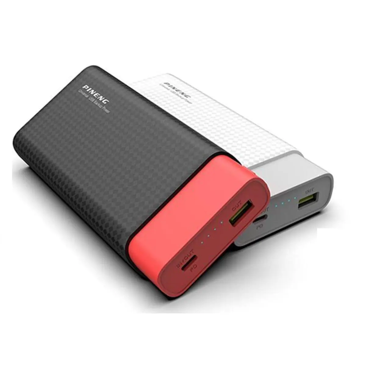 Портативний зовнішній акумулятор Pineng PN-882 20000 mAh Power Bank Чорний - Зображення 2